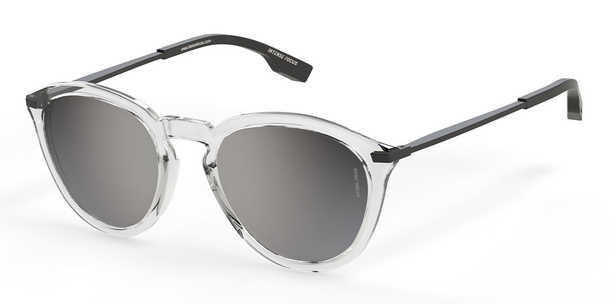 Clear Grey Erist 6 X - Round Sunglasses