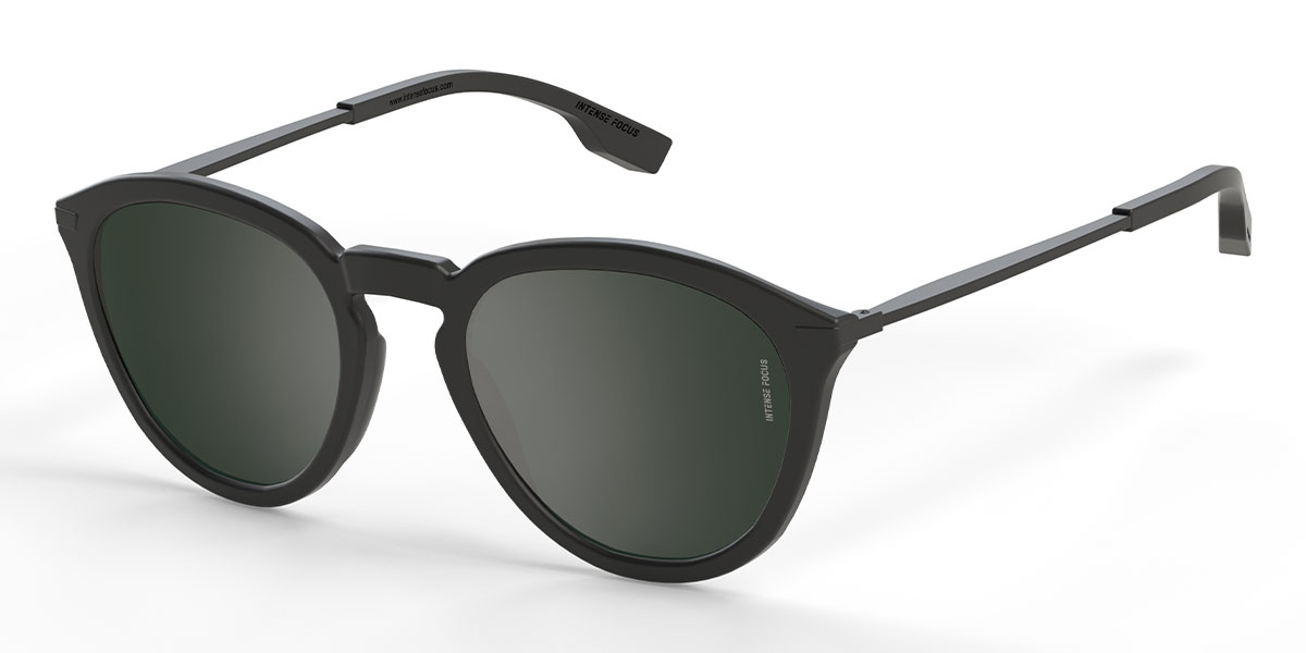 Black Grey Erist 6 X - Round Sunglasses