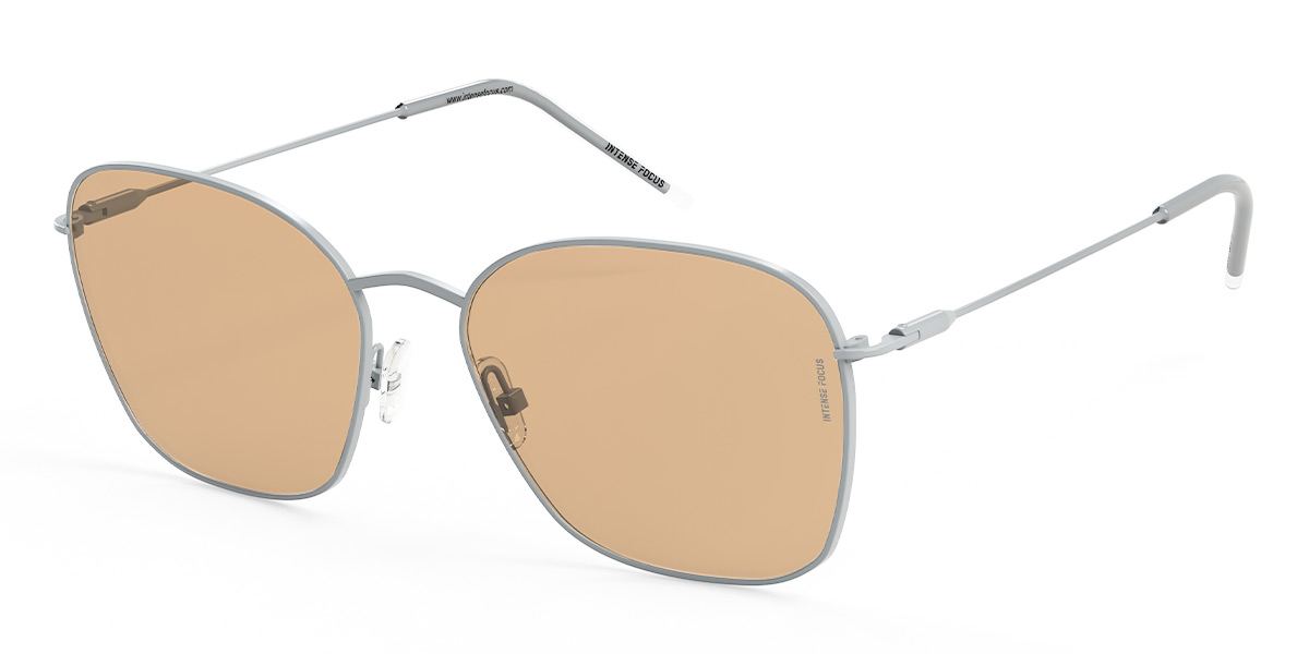 Grey Orange Light Rim 12 X - Round Sunglasses