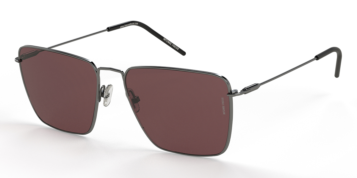 Silver Red Light Rim 15 X - Square Sunglasses