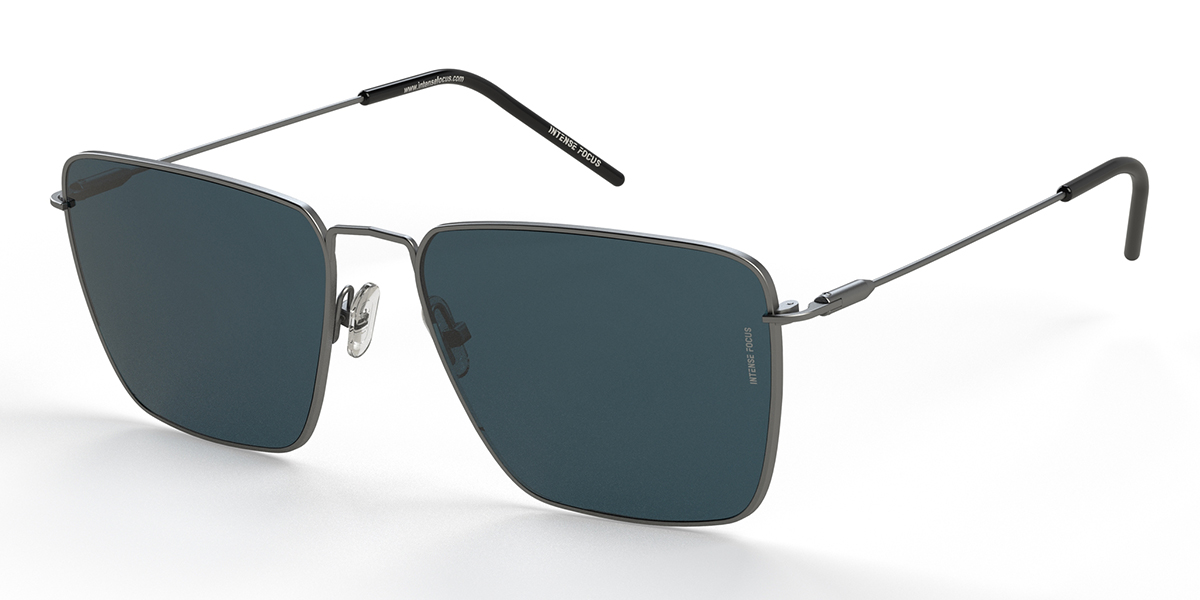 Silver Blue Light Rim 15 X - Square Sunglasses