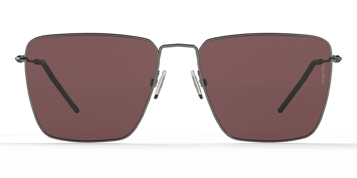 Silver Red Light Rim 15 X - Square Sunglasses