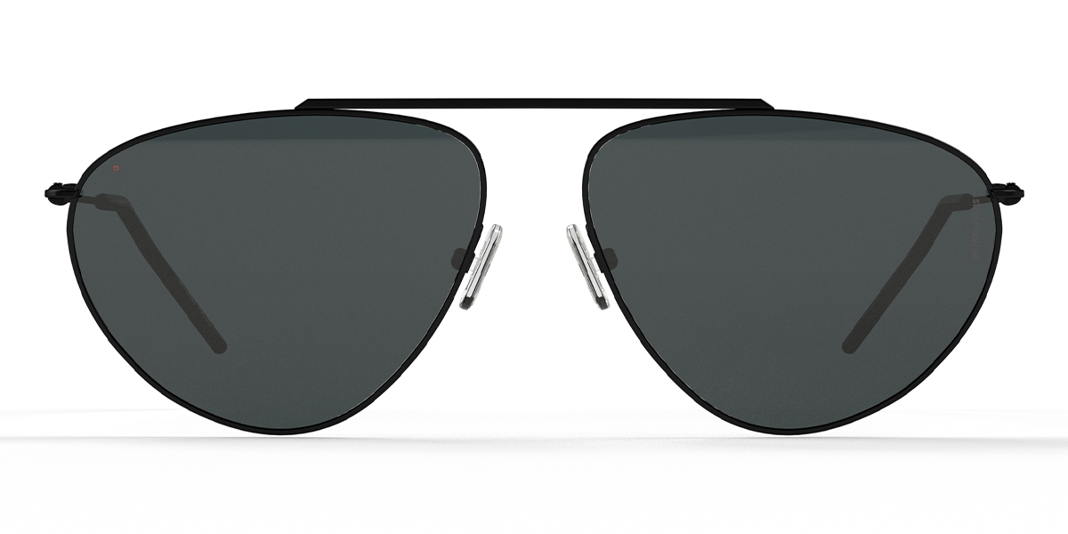 Black Grey Light Rim 14 X - Aviator Sunglasses