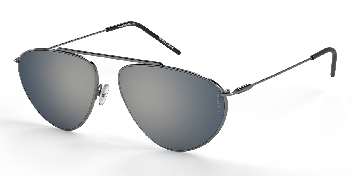 Silver Gradual Grey Light Rim 14 X - Aviator Sunglasses