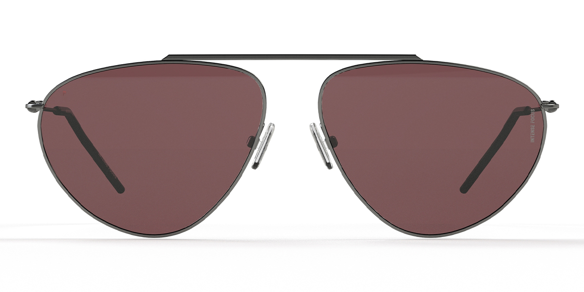 Silver Red Light Rim 14 X - Aviator Sunglasses