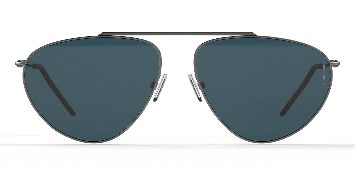 Silver Blue Light Rim 14 X - Aviator Sunglasses