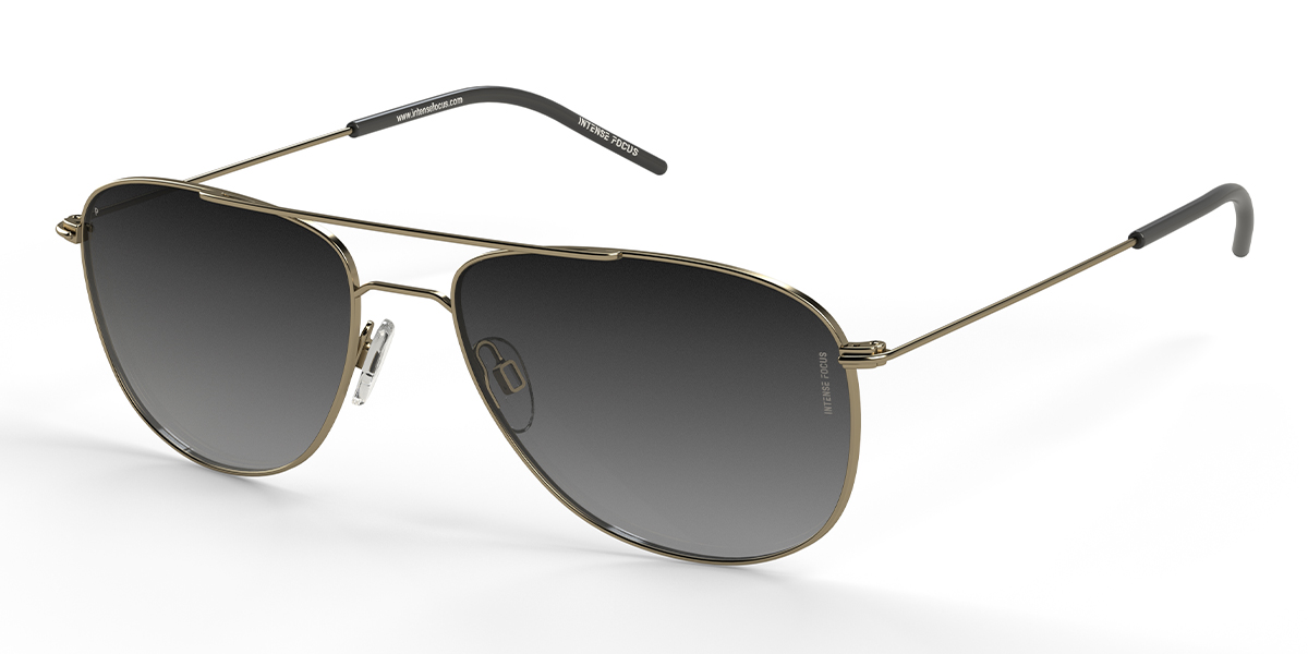 Gold Grau Luster 5 X Brille - Aviator Sunglasses