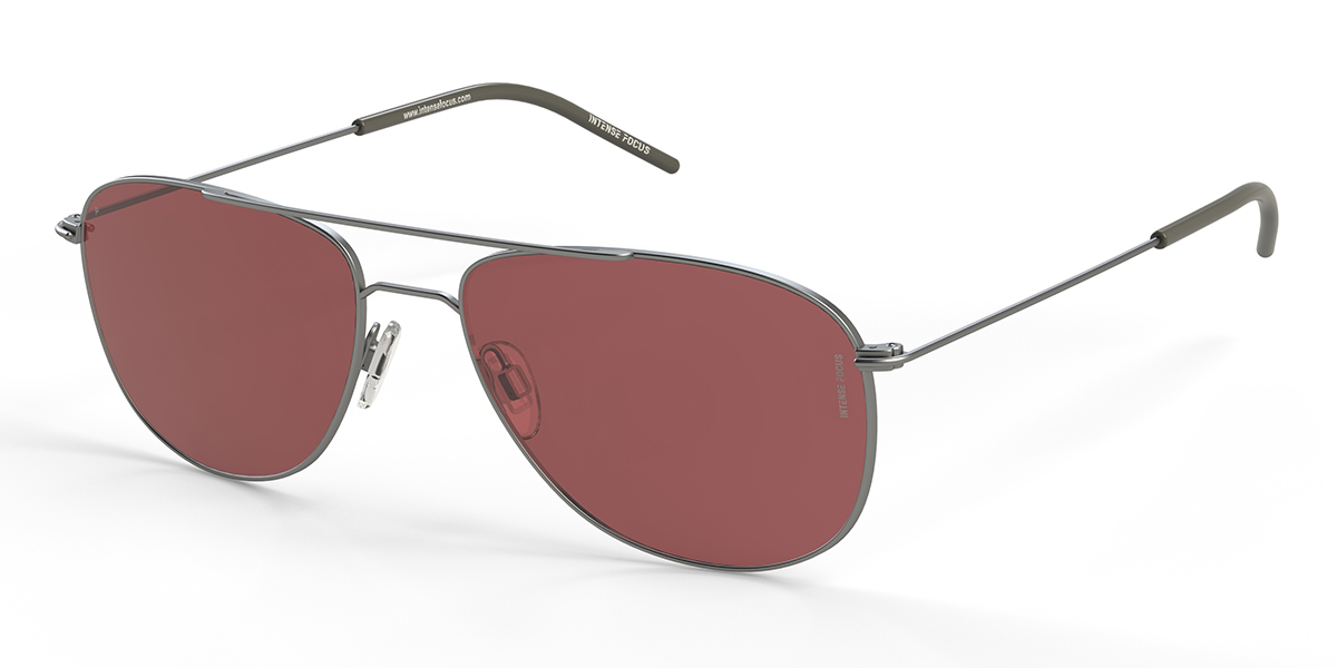 Silver Red Luster 5 X - Aviator Sunglasses