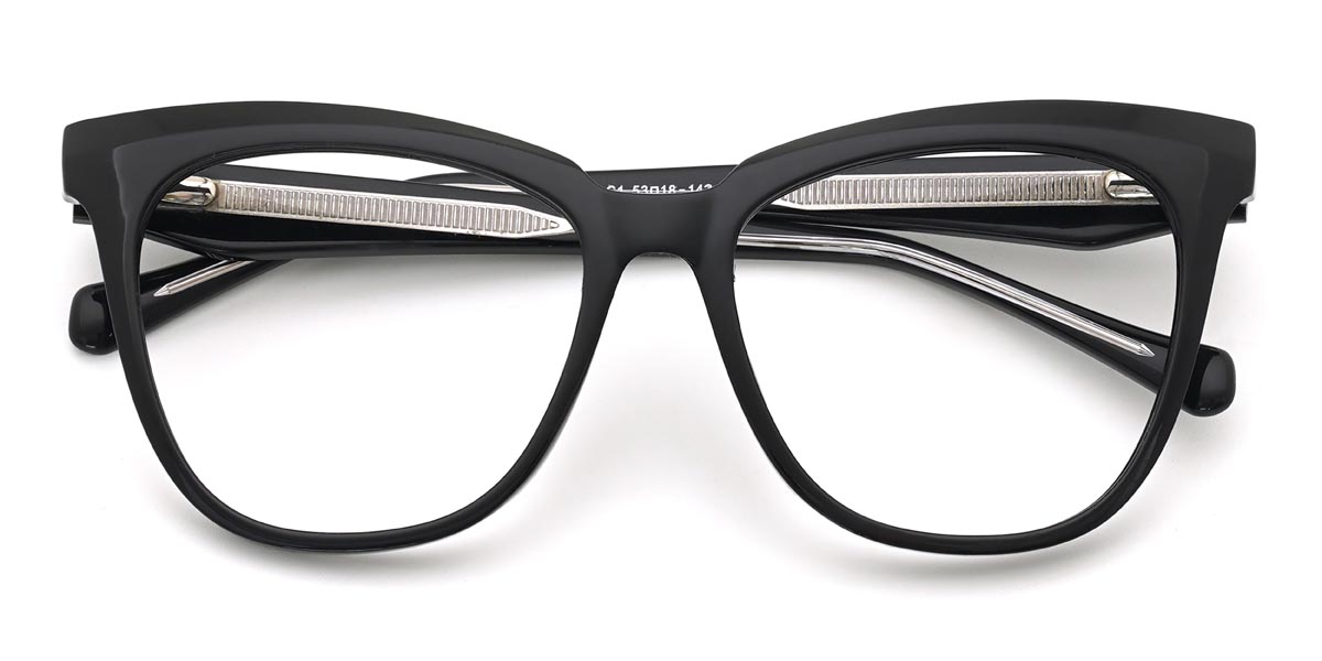Black Jacqueline - Square Glasses