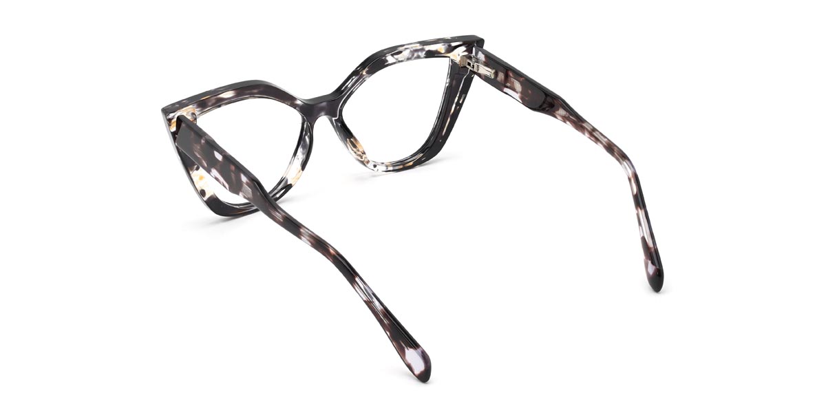 Noir Écaille de tortue Donna - Cat Eye Glasses