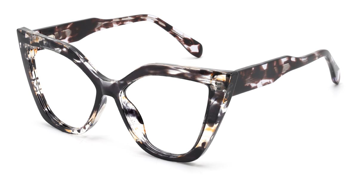 Noir Écaille de tortue Donna - Cat Eye Glasses