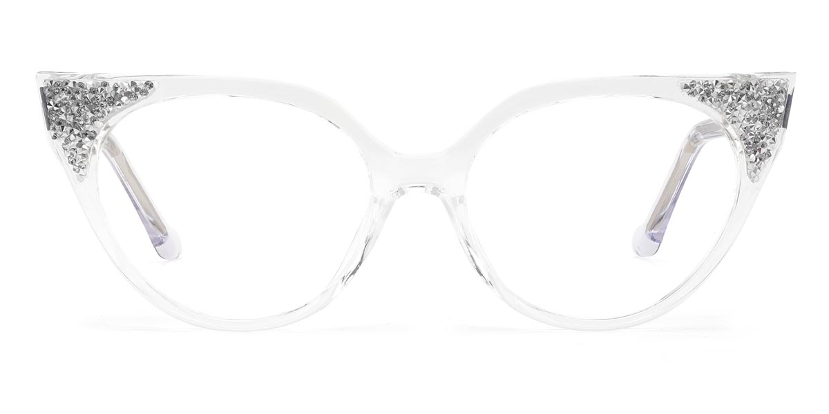Clear Eunice - Cat Eye Glasses