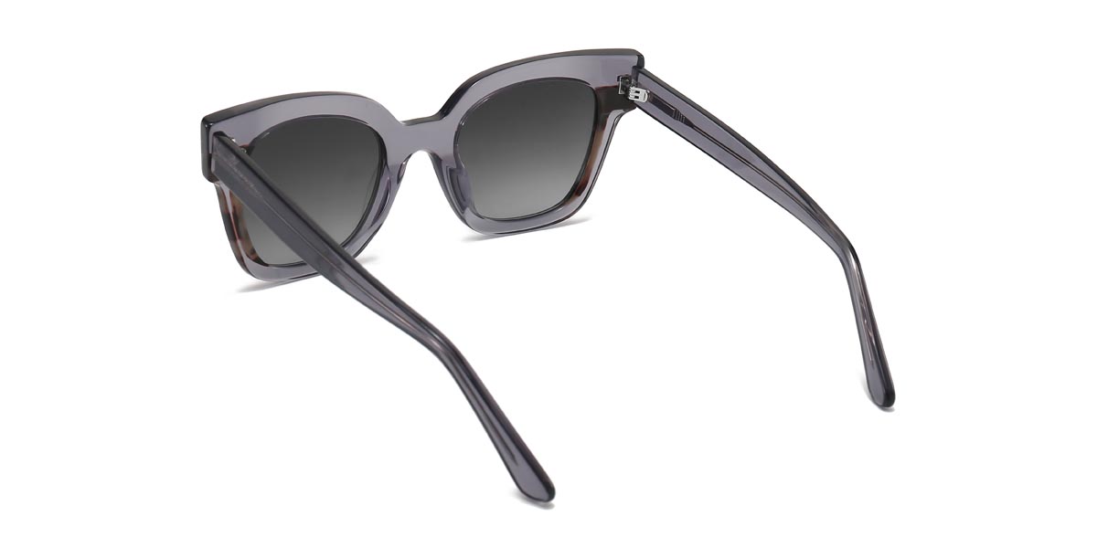 Grau Grau Lauren Brille - Square Sunglasses