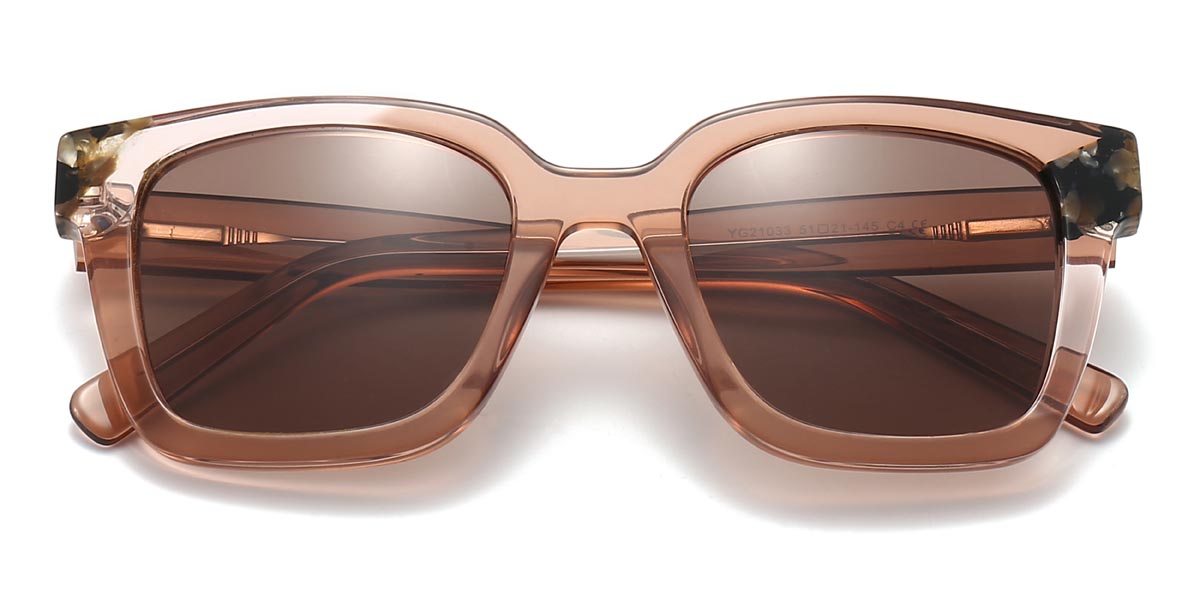 Tawny Brown Lorraine - Square Sunglasses