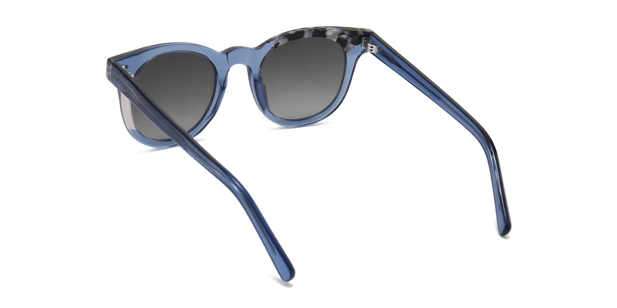 Blue Grey Mavis - Oval Sunglasses