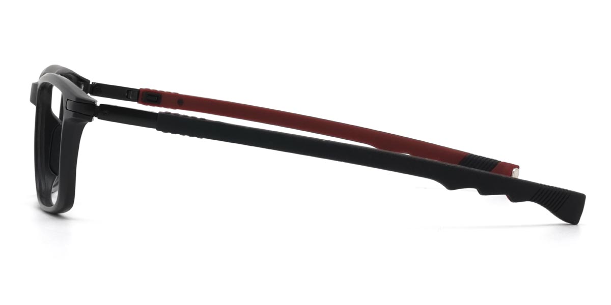 Black Red Solomon - Rectangle Glasses