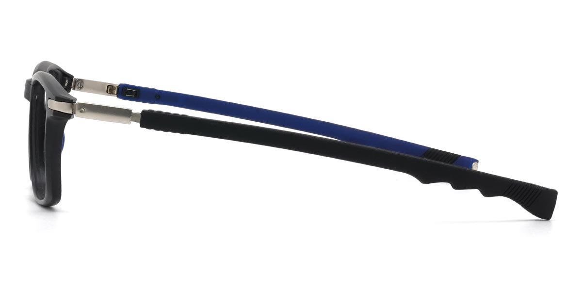 Negro Azul Solomon - Rectangle Glasses