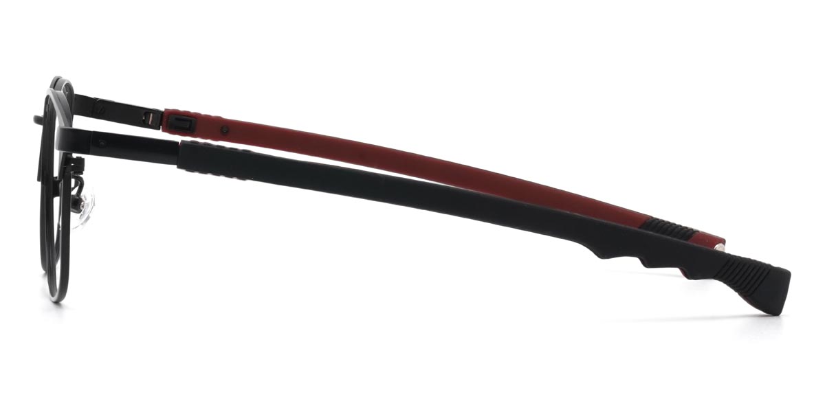 Black Red Michell - Rectangle Glasses