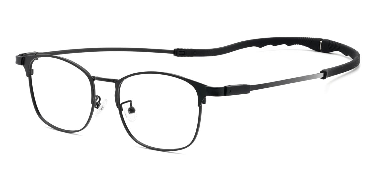 Black Michell - Rectangle Glasses