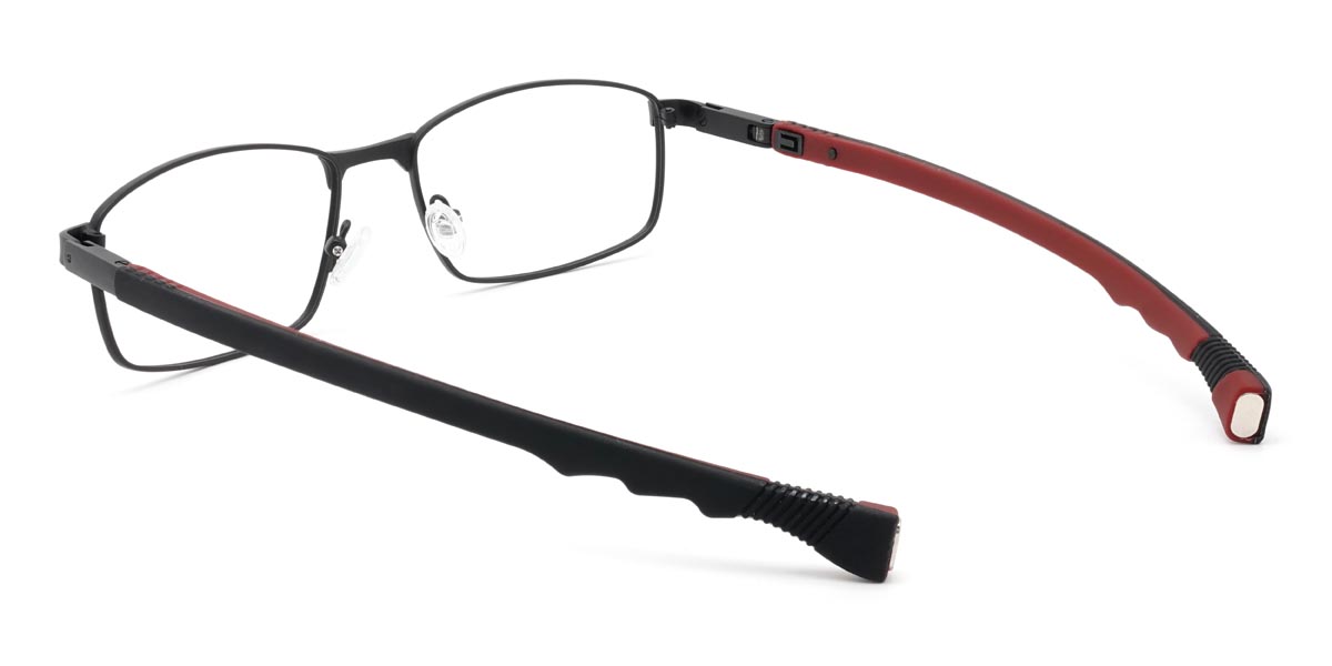 Noir Rouge Payne - Rectangle Glasses