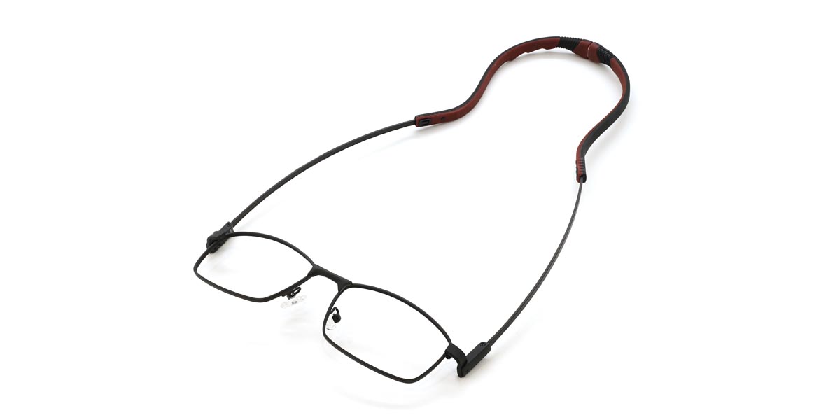 Negro Rojo Payne - Rectangle Glasses