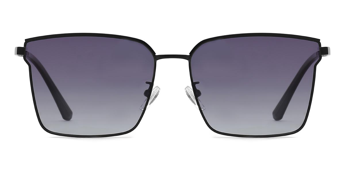 Noir Violet graduel Roderick - Rectangle Sunglasses