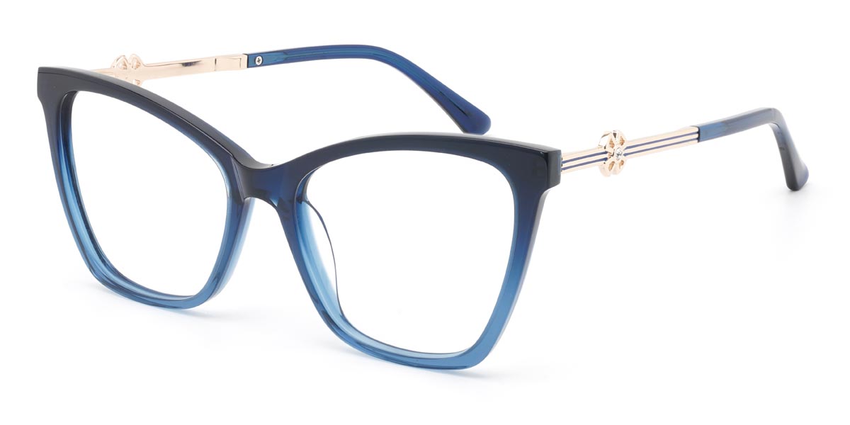 Farbverlauf Blau Yedda - Cat Eye Glasses