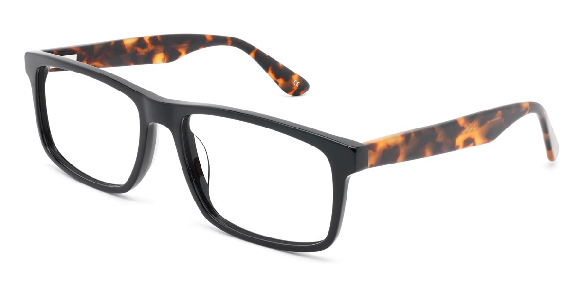 Noir Primo - Rectangle Glasses