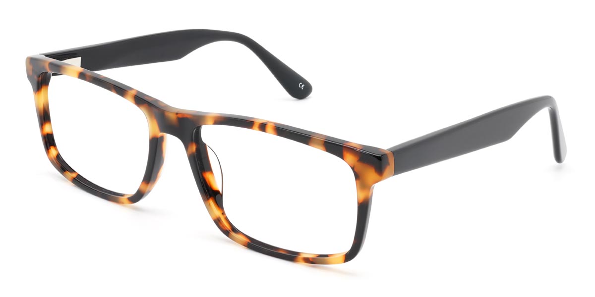 Tortoiseshell Primo Glasses - Rectangle Glasses