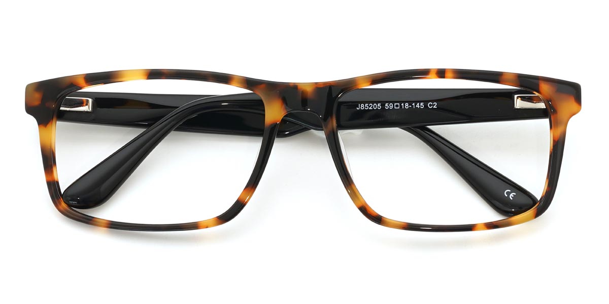 Tortoiseshell Primo Glasses - Rectangle Glasses