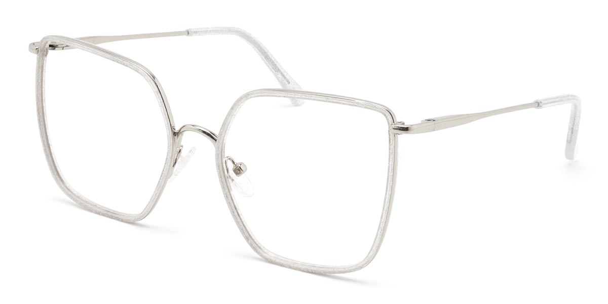 Fényes tiszta Vera - Square Glasses