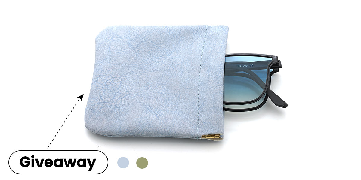 Black Blue Xenia - Square Sunglasses