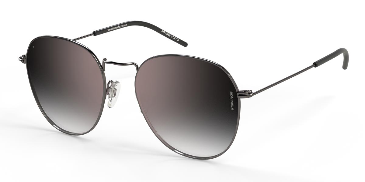 Plata Gris Luster 6 X - Round Sunglasses