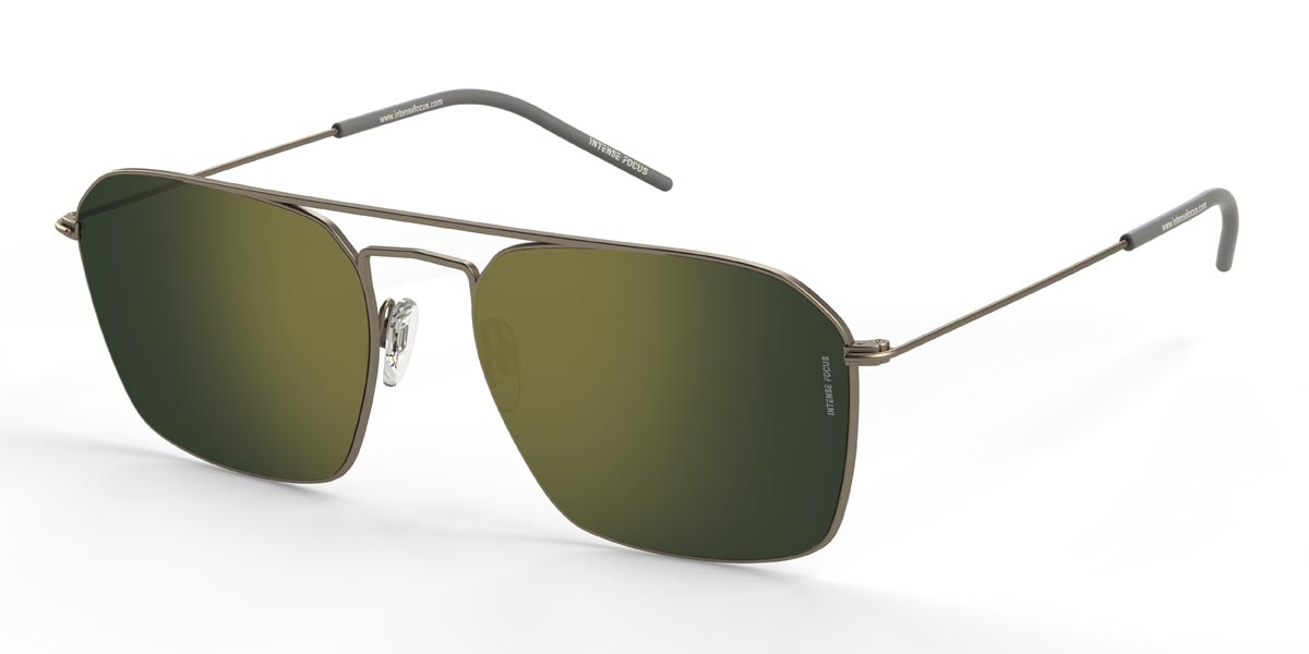 Dorado Verde Oscuro Luster 16 X - Aviator Sunglasses