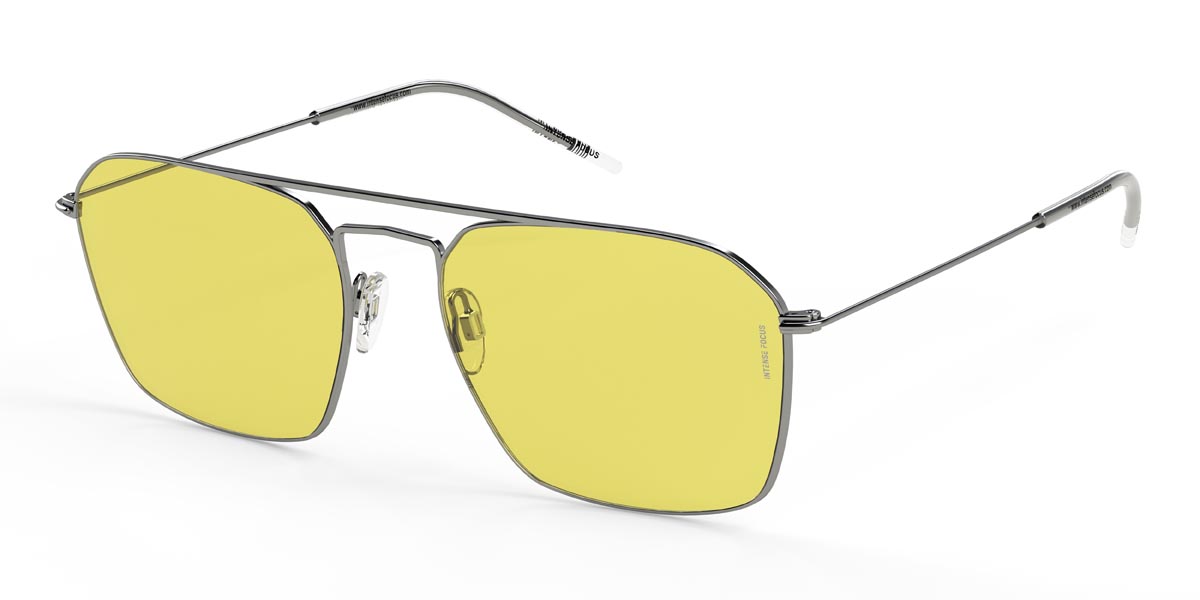 Silver Yellow Luster 16 X - Aviator Sunglasses