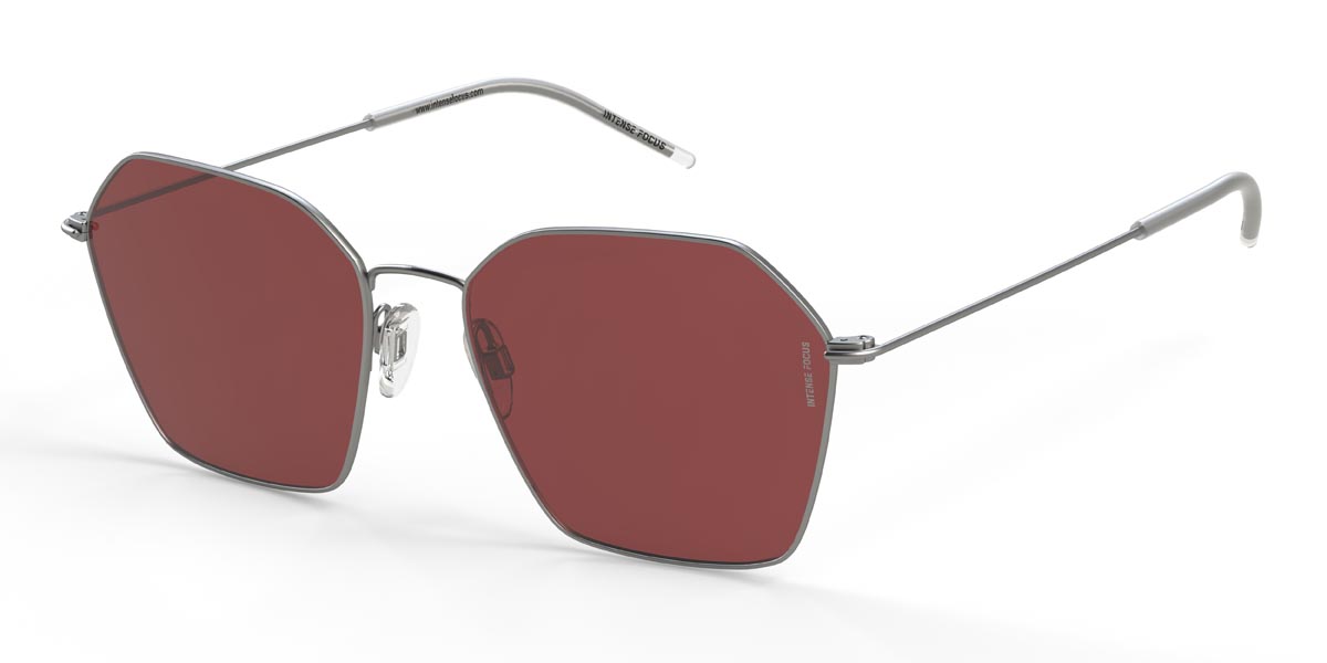 Silver Red Luster 17 X Glasses - Round Sunglasses