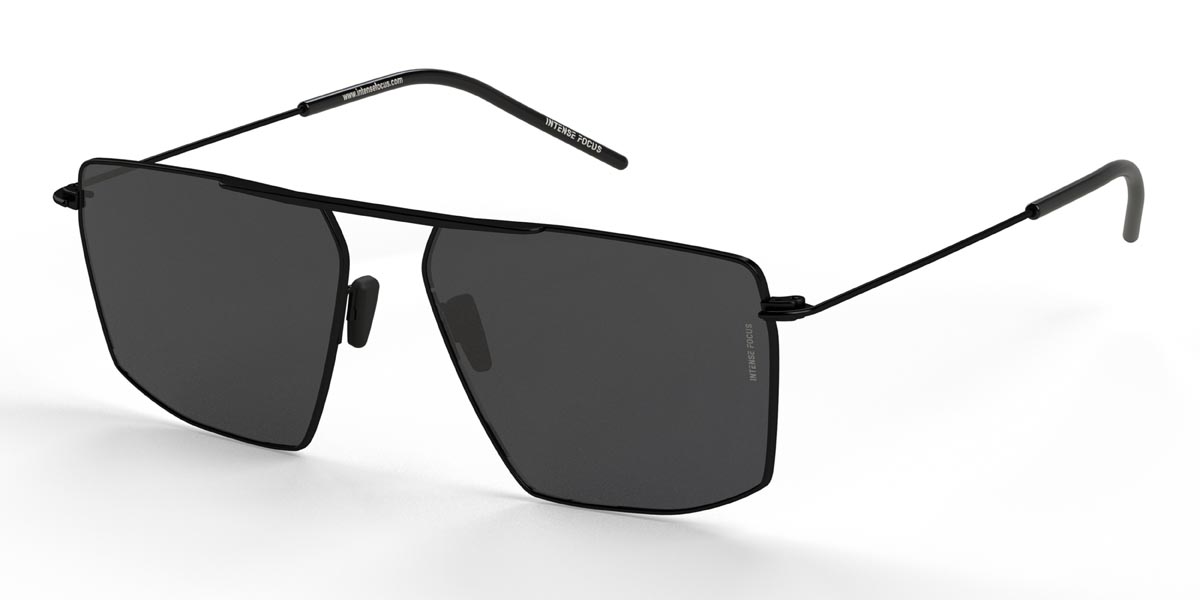 Fekete szürke Luster 27 X - Square Sunglasses