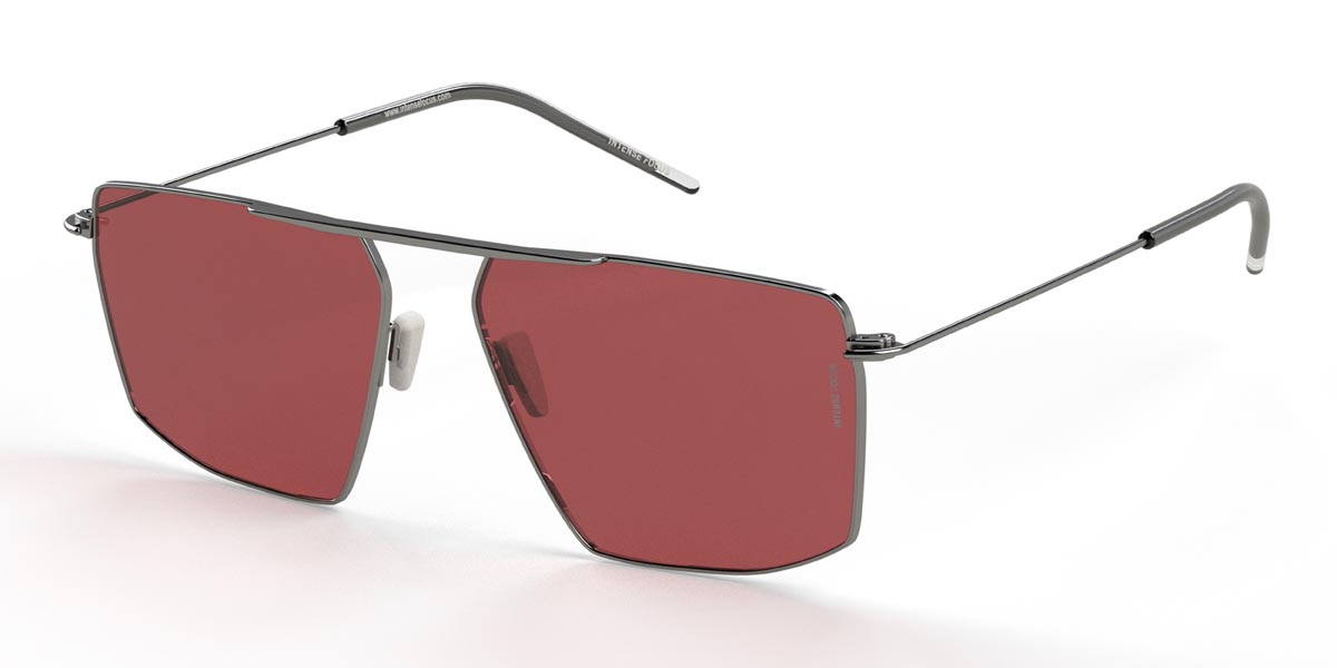 Silver Red Luster 27 X - Square Sunglasses