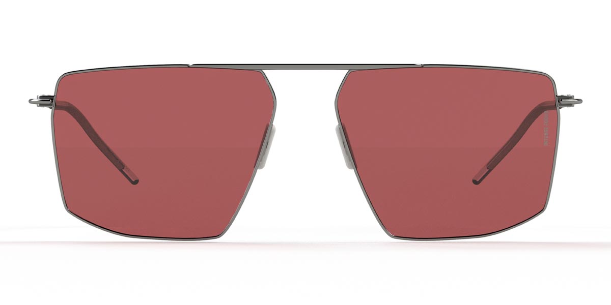 Silver Red Luster 27 X - Square Sunglasses