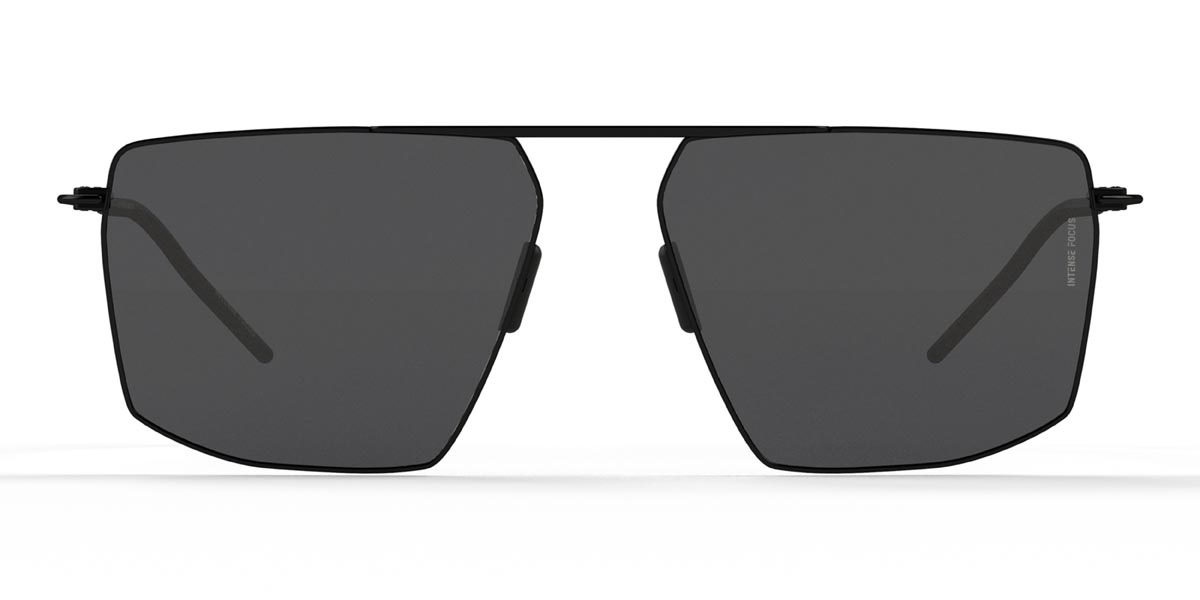 Black Grey Luster 27 X - Square Sunglasses