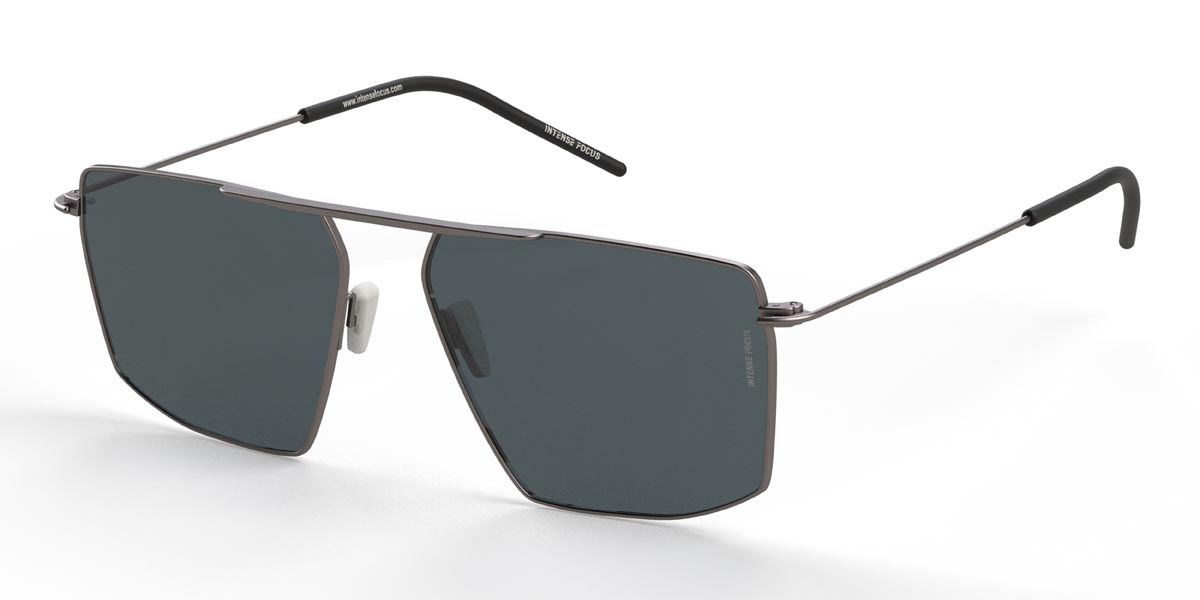 Silver Grey Luster 27 X - Square Sunglasses