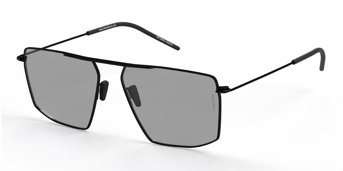 Black Clear Grey Luster 27 X - Square Sunglasses