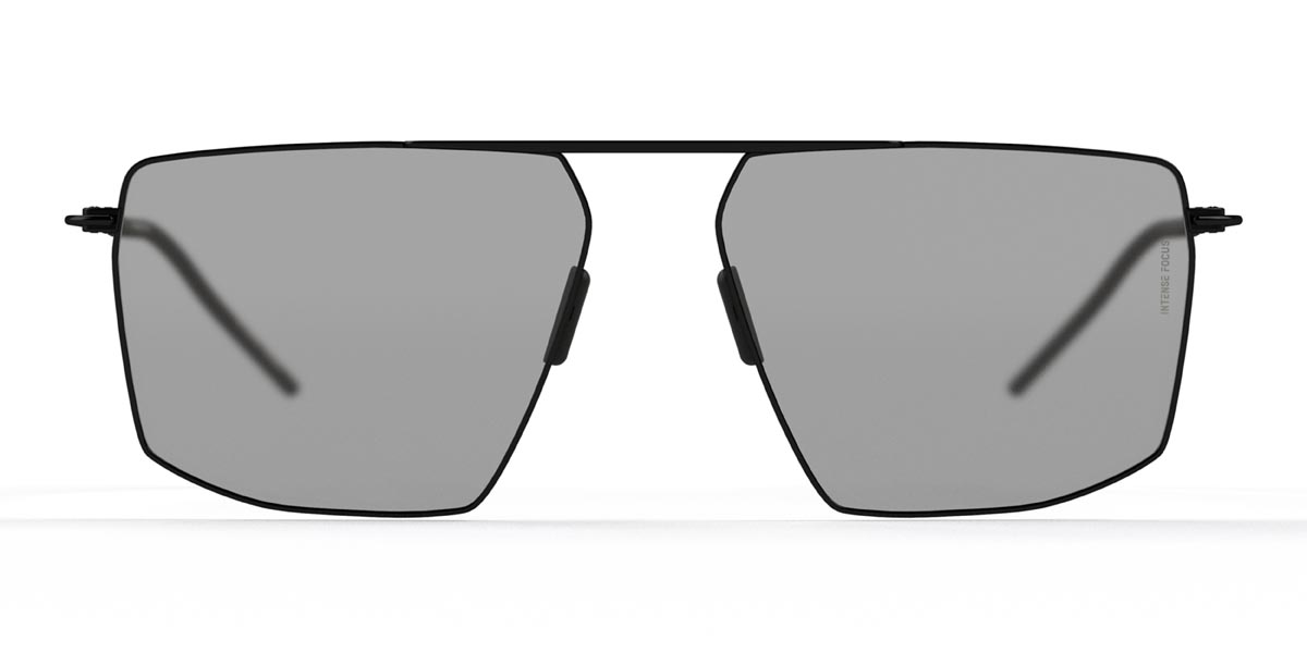 Black Clear Grey Luster 27 X - Square Sunglasses