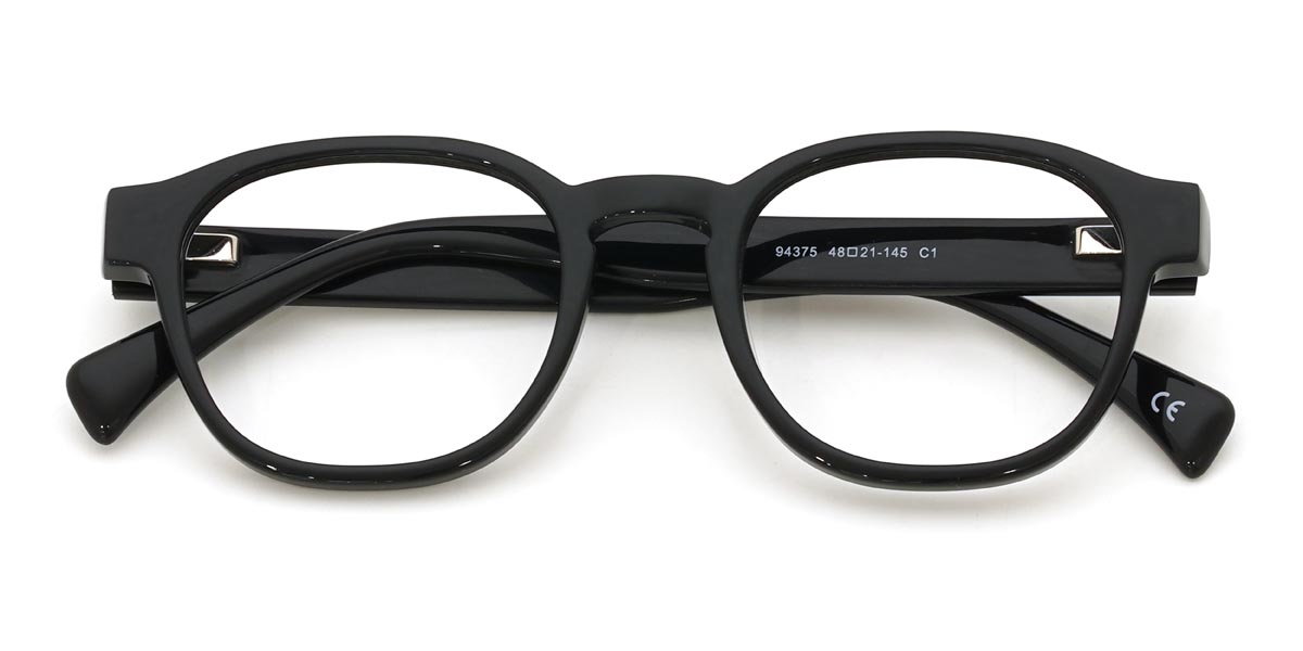 Fekete Dempsey - Oval Glasses