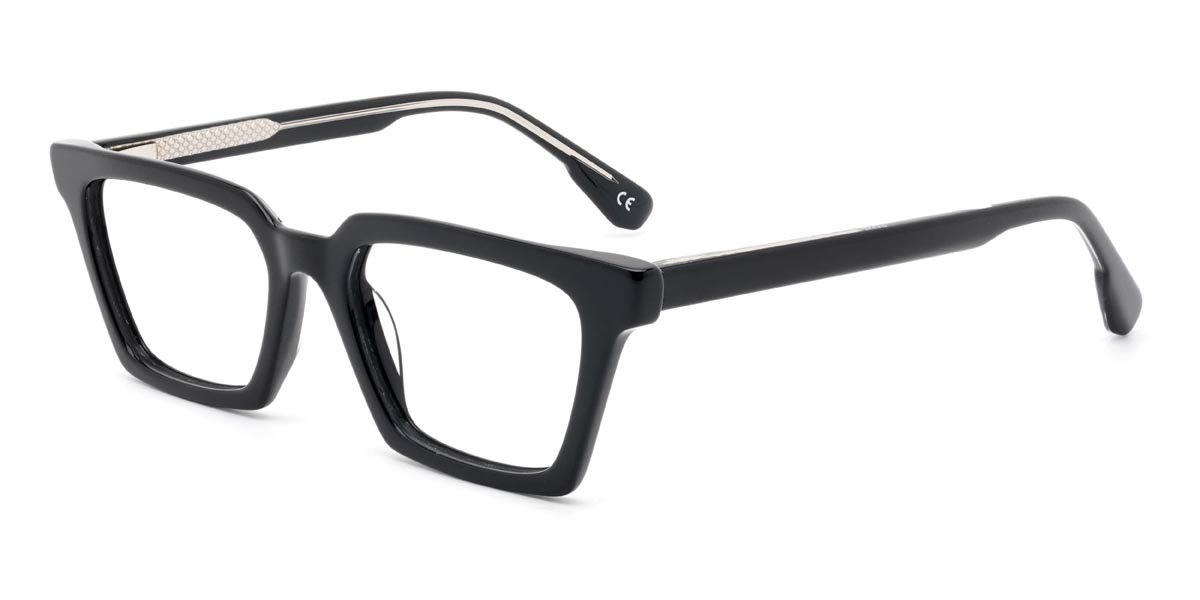 Black Blithe - Rectangle Glasses