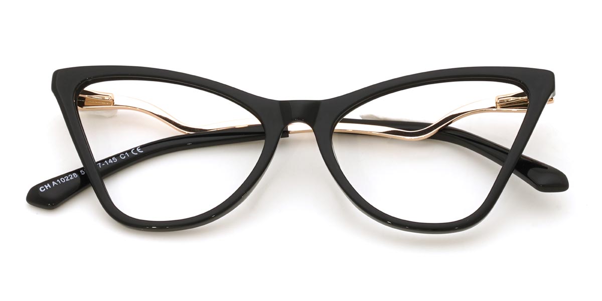 Fekete Geraldine - Cat Eye Glasses