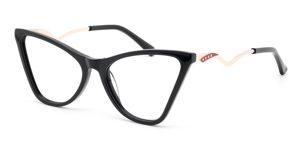 Negro Geraldine - Cat Eye Glasses