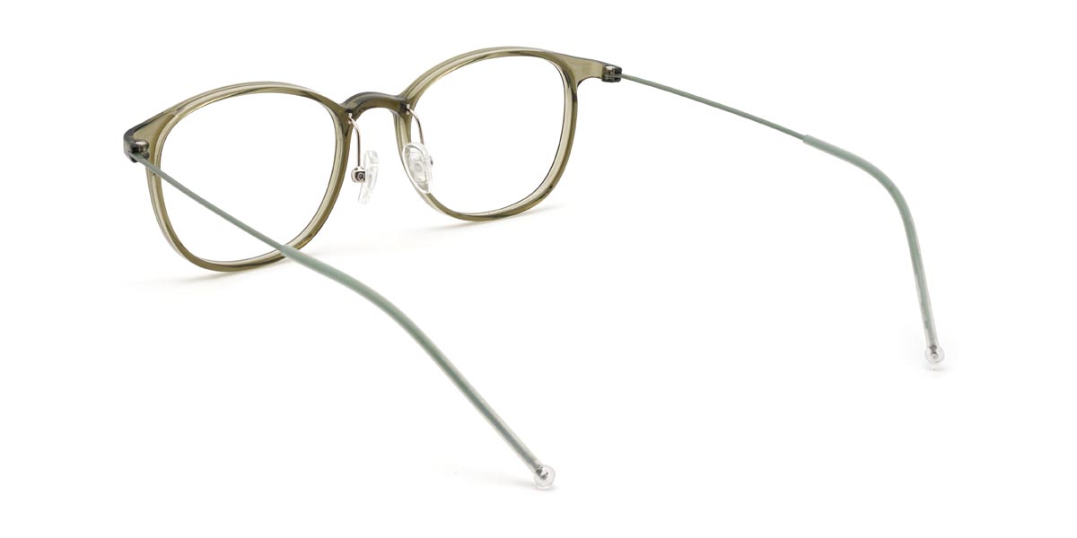 Olive Green Athena - Rectangle Glasses
