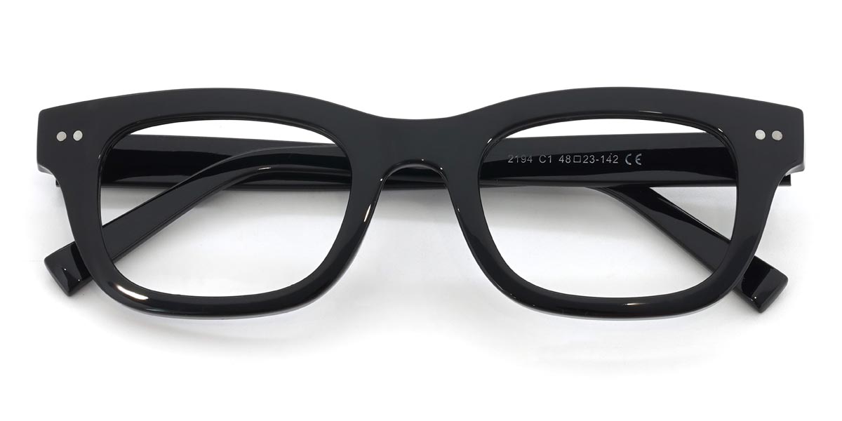 Black Norton - Rectangle Glasses