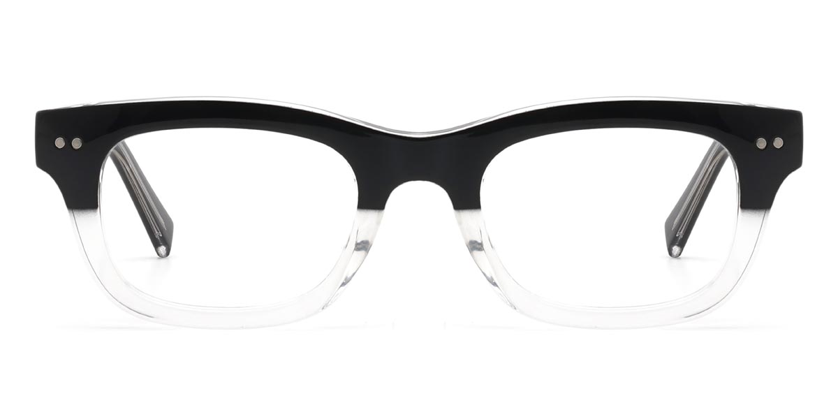 Black Clear Norton - Rectangle Glasses